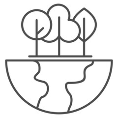 Biodiversity  Outline Icon Element For Design
