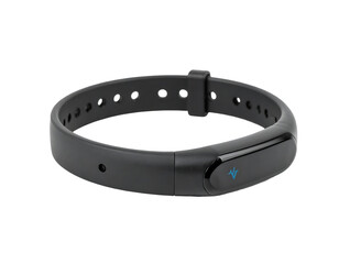 Dark Gray Fitness Tracker Isolated On Transparent Background