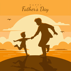 Fototapeta premium vector happy fathers day background template