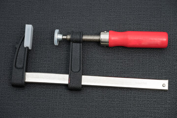 Clamp, woodworking, zinc jaws, swivel pads