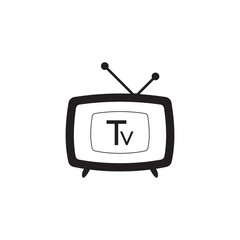 Tv icon logo and vector ilustration