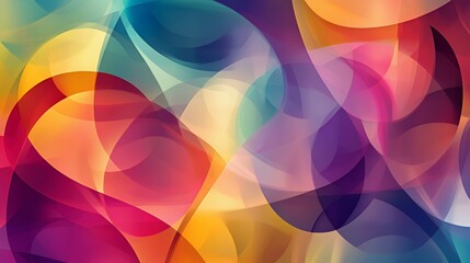 Abstract Colorful Swirling Wave Design Artwork