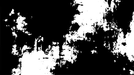 Abstract High-Contrast Grunge Texture with Distressed and Peeling Effects
