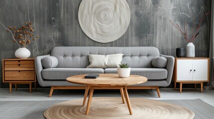 Modern Gray Sofa Living Room