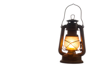 Vintage Kerosene Lamp With Warm Light