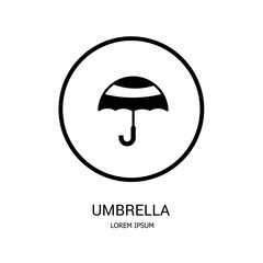 Logo vector design for business. Umbrella logos.