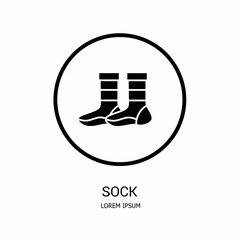 Logo vector design for business. Sock logos.