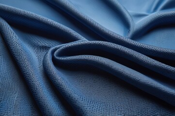 Blue fabric sport clothing football jersey