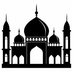 taj mahal silhouette