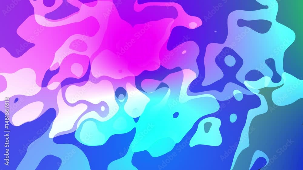 Poster fluid abstract background in vibrant colors smooth gradients flowing forms perfect for modern design