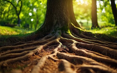 Fototapeta premium Exploring the Connection Between Nature and Personal Evolution 