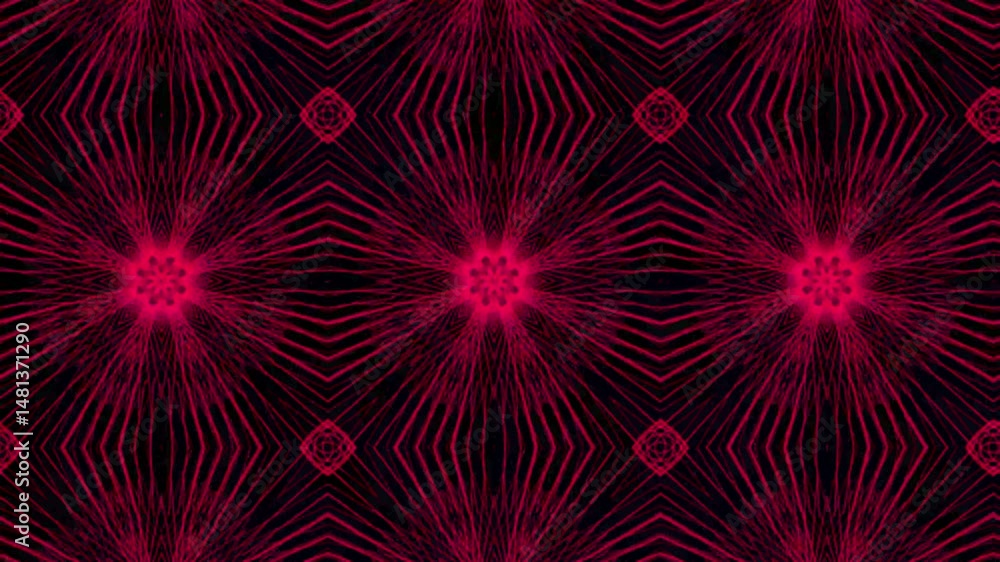Poster abstract geometric animated design with pulsating pink lines on a dark backdrop seamless loopable ba