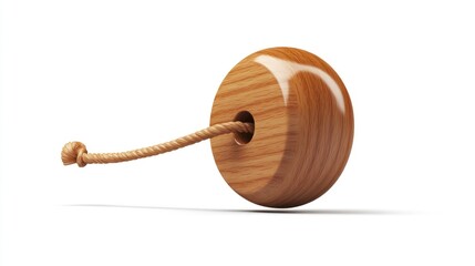 Wooden toy with string