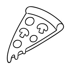 Sliced Pizza Classic Italian Favorite Vector Illustration