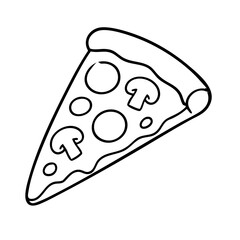 Sliced Pizza Classic Italian Favorite Vector Illustration