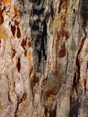 Painted piece of textile fragment texture background abstract artistic