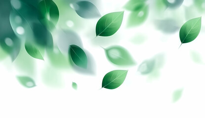 A serene backdrop featuring a gentle cascade of green leaves, creating a calming and tranquil atmosphere perfect for nature-inspired designs.