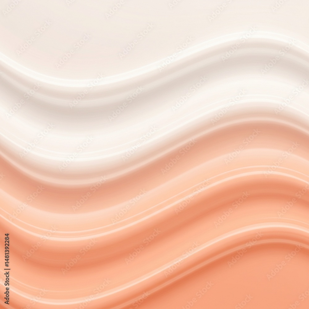 Poster abstract flowing waves with gradient texture background