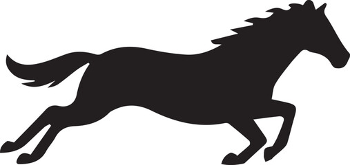 horse illustration vector, horse drawing, horse clipart, horse icon black, horse side view, horse silhouette,