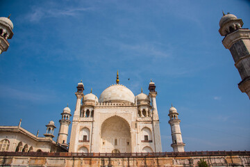 Fototapeta premium Bibi Ka Maqbara Tomb, also known as Mini Taj Mahal, Aurangabad, Maharashtra, India
