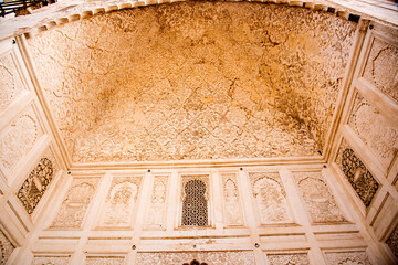Artwork on the walls of Bibi-Ka-Maqbara, Aurangabad, Maharashtra