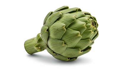 Obraz premium Fresh Green Artichoke Organic Vegetable Healthy Food Culinary Ingredient