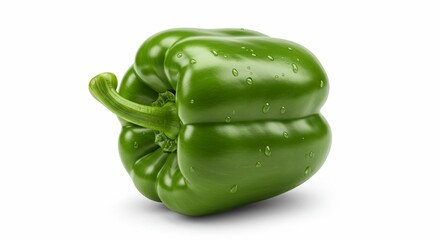 Fresh Green Bell Pepper Juicy Vegetable Healthy Food Produce