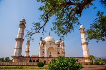 Fototapeta premium Bibi Ka Maqbara Tomb, also known as Mini Taj Mahal, Aurangabad, Maharashtra, India