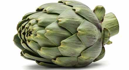 Obraz premium Fresh Artichoke Green Vegetable Healthy Food Closeup