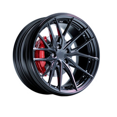 Car alloy wheel isolated on white background. New alloy wheel for a car on a white background. Alloy rim isolated. Car wheel disc. Ai Generated Images