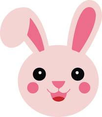 Obraz premium rabbit head illustration, rabbit head vector, rabbit head clipart, rabbit head drawing, rabbit head art, rabbit head cartoon,