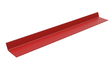 Red Angle Metal Shelf Lip