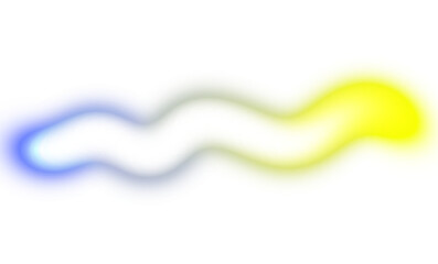 Abstract curved neon glowing lines on transparent background, light beams neon bright glowing effect overlay, color effect, color gradients shape, light leaks effect.