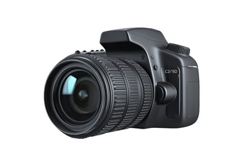 Camera detailed view rendering on transparent background