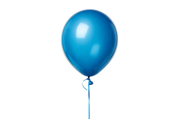 blue balloon isolated on white