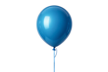 blue balloon isolated on white