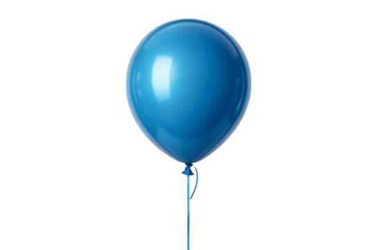 blue balloon isolated on white