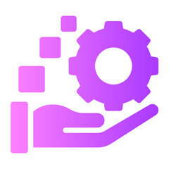 digital asset management gradient icon