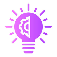 Fototapeta premium idea gradient icon