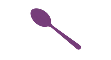 Purple Spoon Object for Food Serving