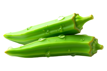 Fresh Green Okra – Organic Superfood Ideal for Vegan Cooking, Plant-Based Diets, Detox Meals, Natural Ingredients, and Clean Eating Concepts.
