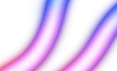 Abstract curved neon glowing lines on transparent background, light beams neon bright glowing effect overlay, color effect, color gradients shape, light leaks effect.