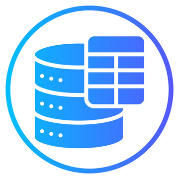 database table gradient icon