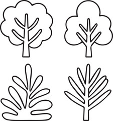 outline tree silhouette, tree outline, tree vector, tree silhouette, tree clipart, tree shape, tree graphic, tree icon, 