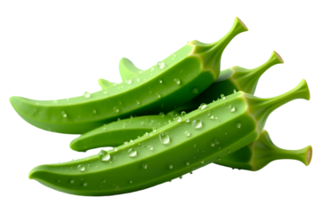 Fresh Green Okra – Organic Superfood Ideal for Vegan Cooking, Plant-Based Diets, Detox Meals, Natural Ingredients, and Clean Eating Concepts.