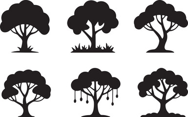 tree silhouette, tree icon, tree vector, tree outline, tree graphic, tree shape, tree clipart, tree design,