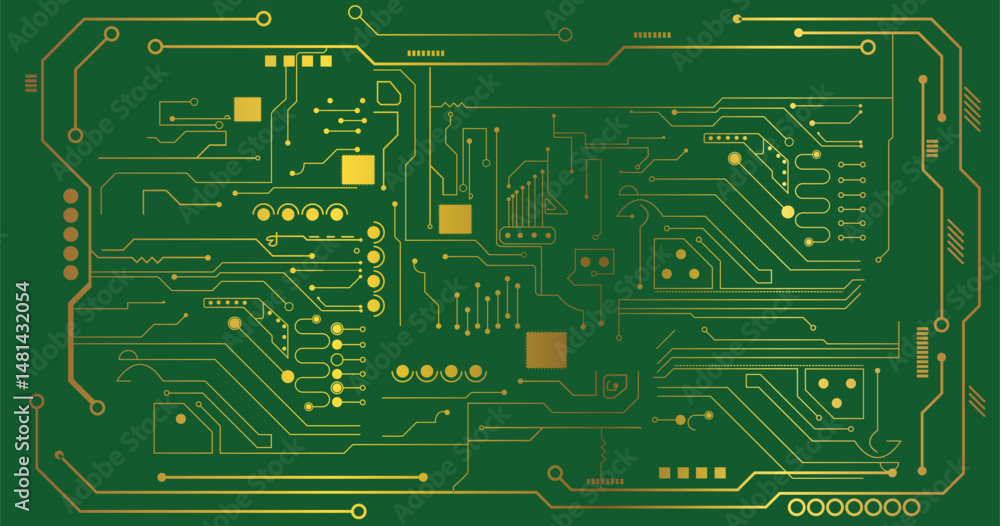 Aufkleber vector circuit board illustration. abstract technology. futuristic circuit board image. vector eps10