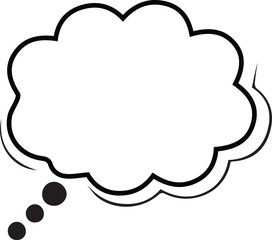 doodle cloud thought bubble, thought bubble icon, thought bubble vector, thought bubble clipart, thought bubble design,