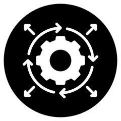 workflow glyph icon