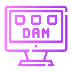 monitor gradient icon